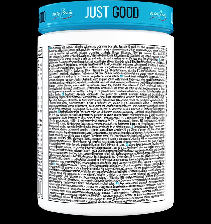 Nutritional values and ingredients Easy Body Skinny Protein (Chocolate, 1 pcs., 450 g)