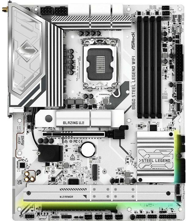 Produktbild AsRock B860 Steel Legend WiFi DDR5 Intel S retail (LGA 1851, Intel B860, ATX)