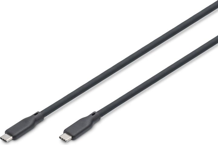 Digitus USB Silikon Kabel, USB 40Gbps, 0,5m, schwarz (0.50 m, USB 4.0, 240 W)