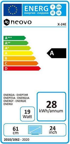 Energie-Label AG neovo X-24E 24IN 1920X1080 FHD (1920 x 1080 Pixel, 23.50")