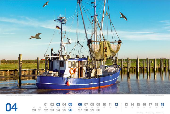 Image du produit Nordsee - von Ostfriesland bis nach Sylt - ReiseLust Kalender 2026 (45 x 33 cm, Couverture rigide, Allemand)