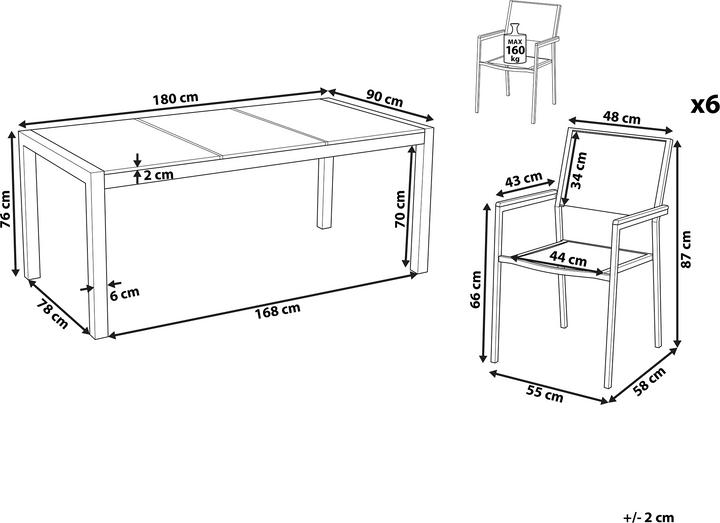 Image du produit Beliani Grosseto (180 cm)