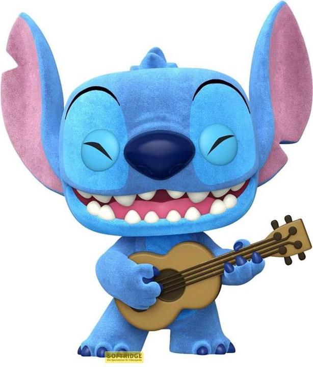 Produktbild Funko DISNEY - POP N° XXX - Ukelele Stitch (FLOCKED) +T-shirt (XL)