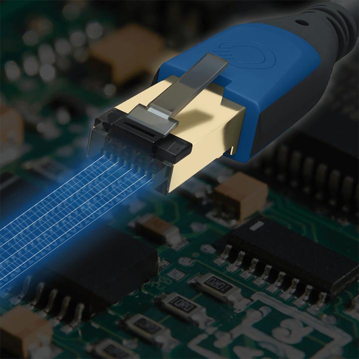 Actual product image Oehlbach RJ45 network cable 1m (S/UTP, CAT8.1, 1 m)