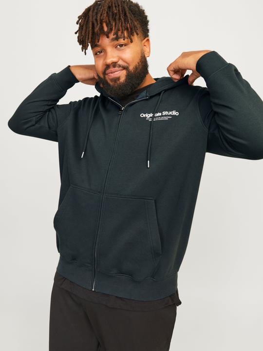 Immagine prodotto Jack & Jones Felpa con cappuccio stampata plus size con zip Felpa con cappuccio con zip (6XL)