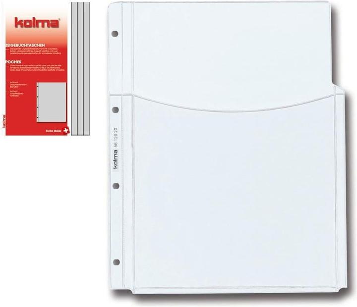 Actual product image Kolma A4 show pocket part-cover kangaroo grained superstrong (A4, 5 x)