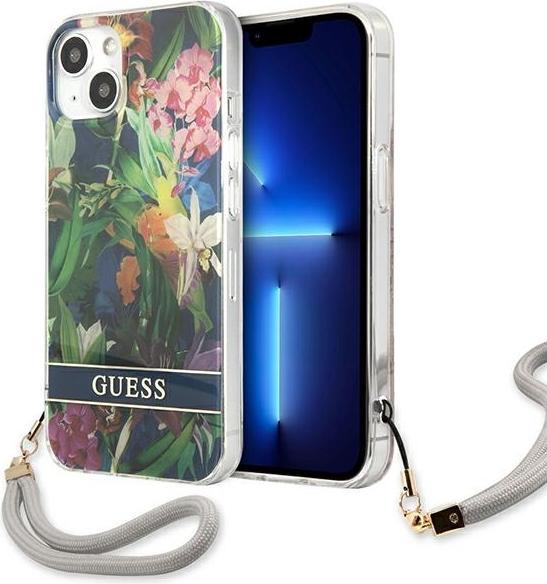 Actual product image Guess GUHCP13MHFLSB iPhone 13 6.1" mėlyna (Apple iPhone 13, Apple iPhone 14)
