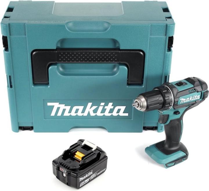 Actual product image Makita DDF 482 T1J cordless drill driver 18 V 62 Nm + 1x battery 5.0 Ah + Makpac - without charger (Rechargeable battery operated)