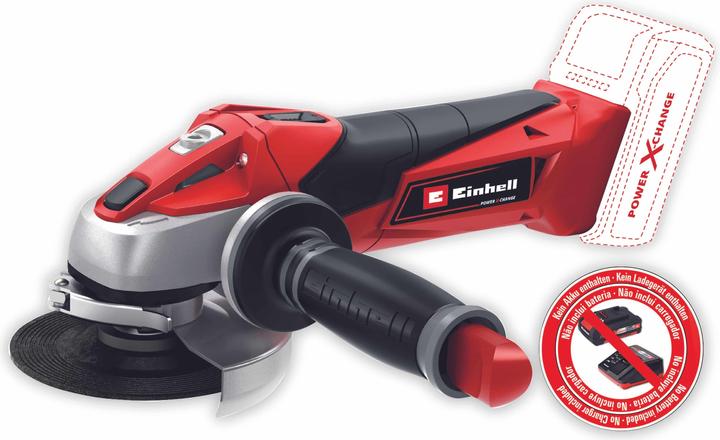 Actual product image Einhell Accu Haakse slijper - TE-AG 18/115 Li - Solo Acc - (geleverd zonder accu en lader) (115 mm)