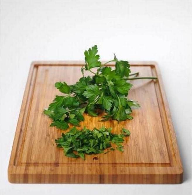 Actual product image WMF Natural bamboo chopping board large with juice groove - blade-friendly