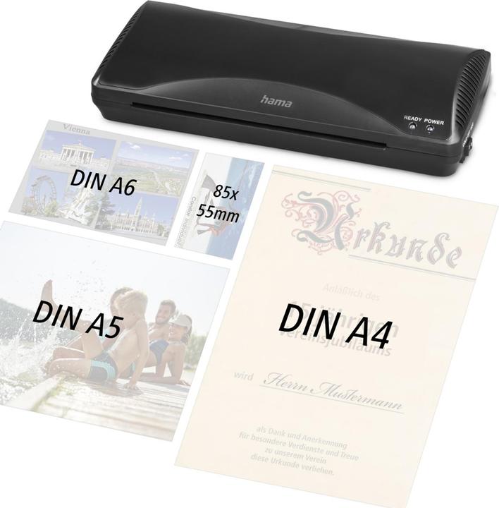 Actual product image Hama Laminator Home & Office DIN A4/250 (80 - 125 µm, A4, A6, A5)