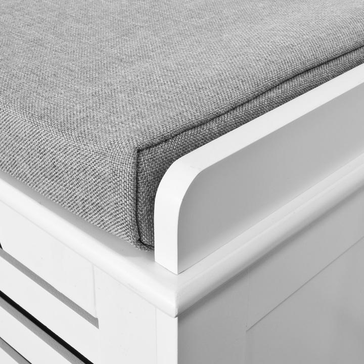 Produktbild SoBuy Schuhbank mit Sitzkissen (105 cm)