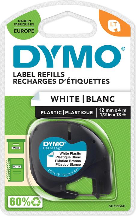 Actual product image Dymo S0721660 Plastic strap (1.20 cm, White)