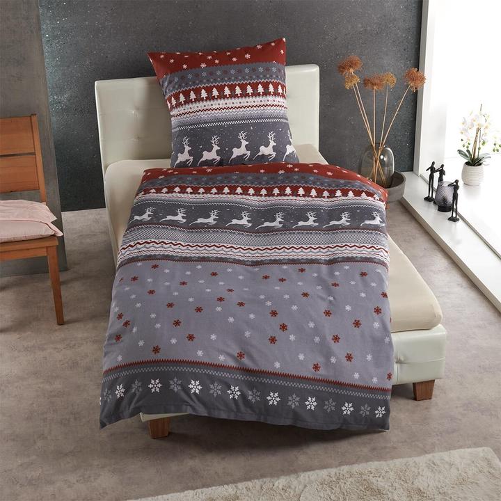 Actual product image Traumschlaf Hirsche (Bedding set, 140 x 200 cm, 70 x 90 cm)