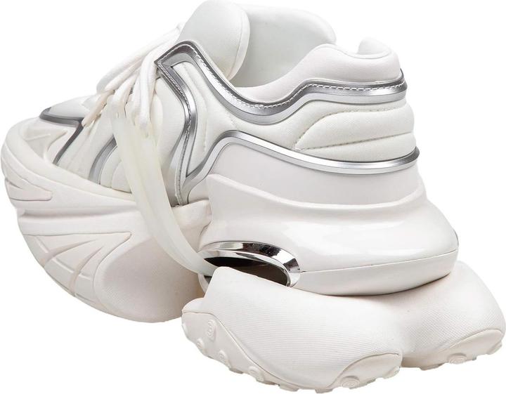 Immagine prodotto Balmain unicorn wave neoprene and leather sneakers white color (40)