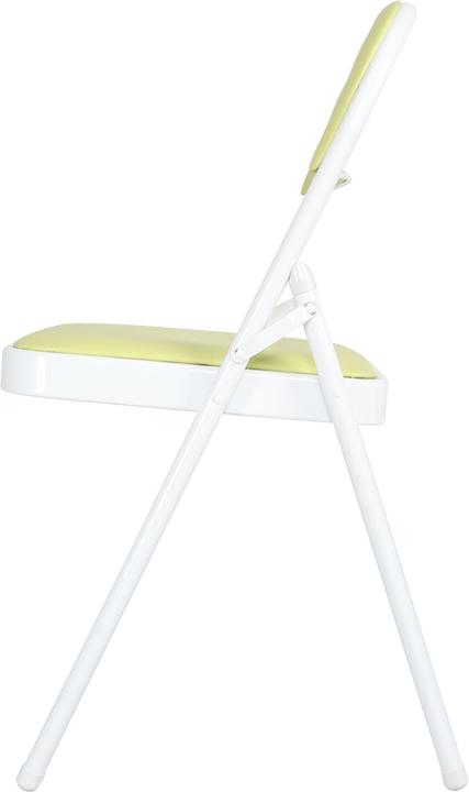 Produktbild HTI-Living Klappstuhl Kunstleder Gestell Weiss 6er-Set
