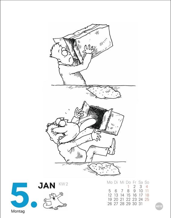 Produktbild Simons Katze Tagesabreisskalender 2026 (11 x 14 cm, Deutsch)