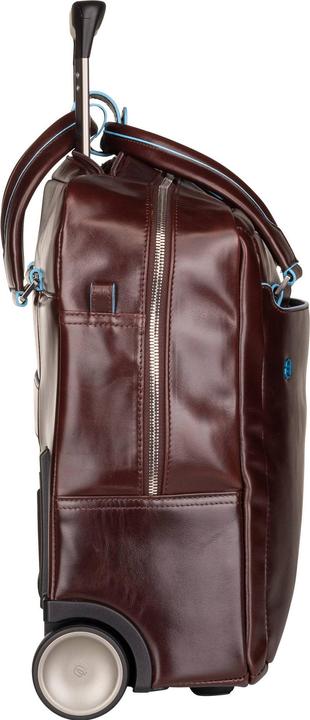 Actual product image Piquadro Pilot case Blue Square Wheeled Briefcase 4729 (20 l)