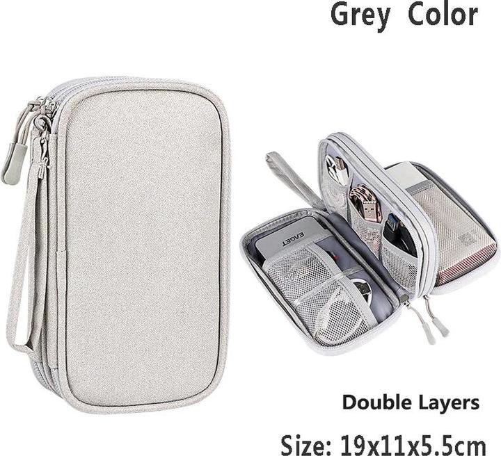 Produktbild Only-Bags.Store Kabeltasche, elektronische Tasche, Organizer für elektronisches Zubehör, tragbarer Kabel-Organizer