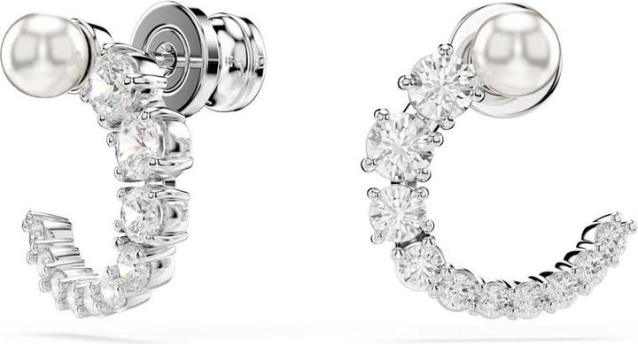 Immagine prodotto Swarovski Perla di cristallo Matrix creoles taglio rotondo bianco (Metallo Swarovski)