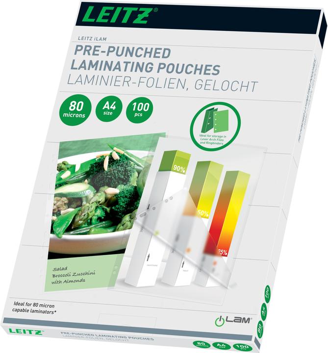 Leitz Heisslaminierfolien A4 (A4, 100 Stück, 80 µm)