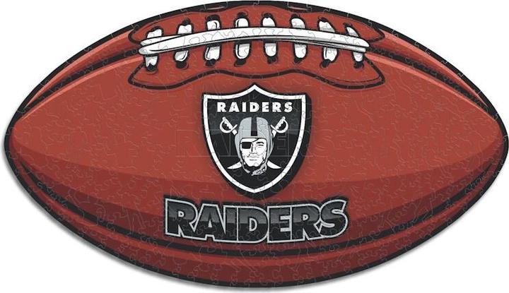 Produktbild Iconic NFL - Las Vegas Raiders – Football mit Logo - Holz Puzzle Grösse L (500 Teile) (500 Teile)