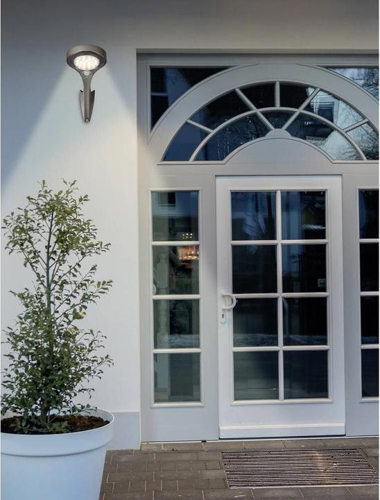 Actual product image Sygonix Wall light with motion detector 10 W warm white (1000 lm, IP65)