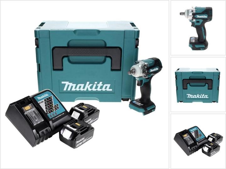 Produktbild Makita DTW 300 RFJ Akku Schlagschrauber 18 V 330 Nm 1/2" Brushless + 2x Akku 3,0 Ah + Ladegerät + Ma (Akkubetrieb)
