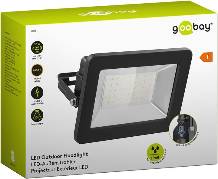 Produktbild Goobay LED-Aussenstrahler, 50 W (4260 lm, IP65)