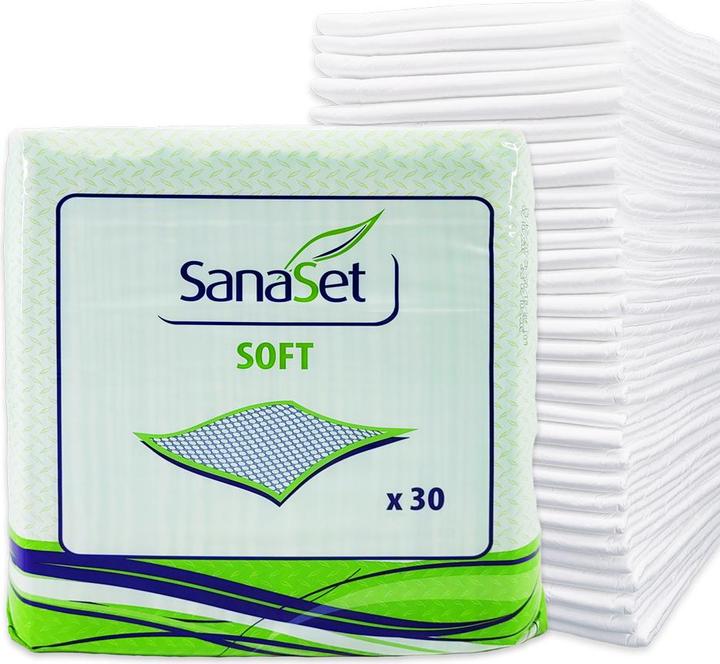 Actual product image SanaSet Premium disposable incontinence pads - maximum protection, high absorbency - 90x60cm (30 x)