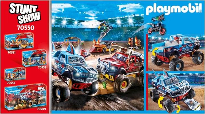 Produktbild Playmobil Stuntshow Monster Truck Shark (70550, Playmobil Stuntshow)