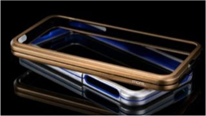 Image du produit more. Pare-chocs en métal blindé pour iPhone 5/5S/SE Bronze/Noir (Apple iPhone 5, Apple iPhone 5s, Apple iPhone SE)