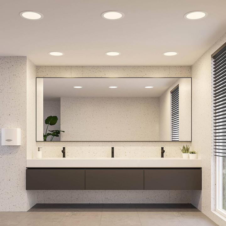 Actual product image Prios Cadance LED recessed lamp, white, 24 cm (1740 lm)