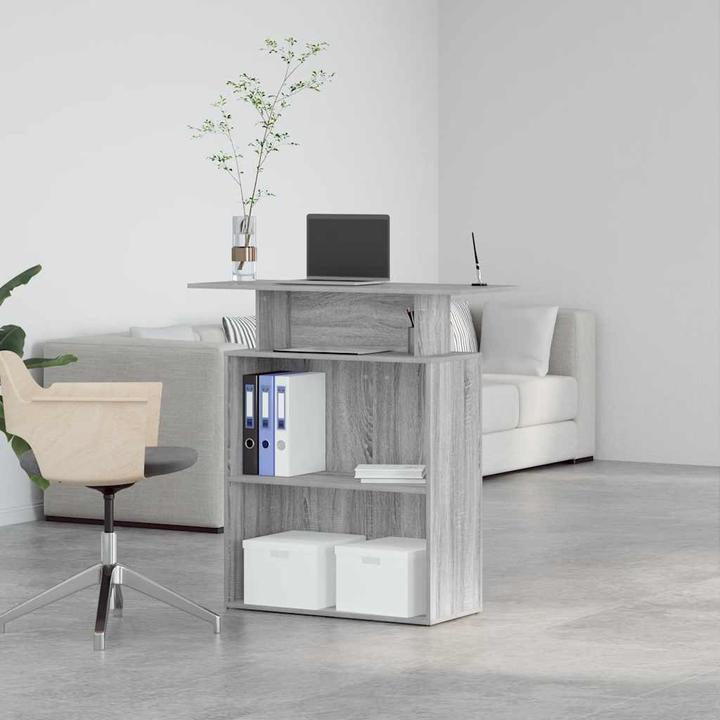 Immagine prodotto VidaXL Banco reception Grigio Sonoma 100x40x104 cm Banco reception in legno