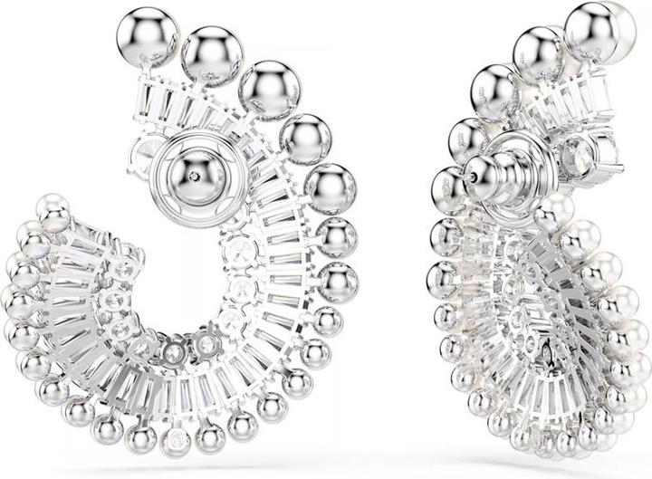 Produktbild Swarovski x Ariana Grande Drop Ohrhänger Kristallperle Verschiedene Schliffe Weiss Rhodiniert (Swarovski Metall)