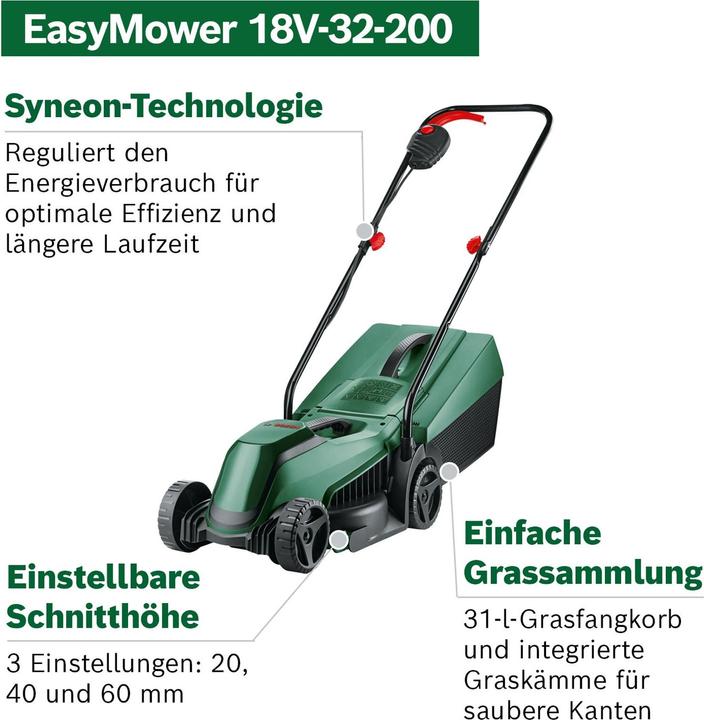 Image du produit Bosch Home & Garden Easy Mower 18V-32-200 Solo (Fonctionnement sur batterie)
