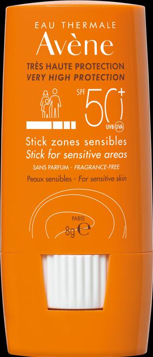 Avène Sonnenstick für empfindliche Hautpartien (Sonnencreme Gesicht, SPF 50, 8 ml, 8 g)