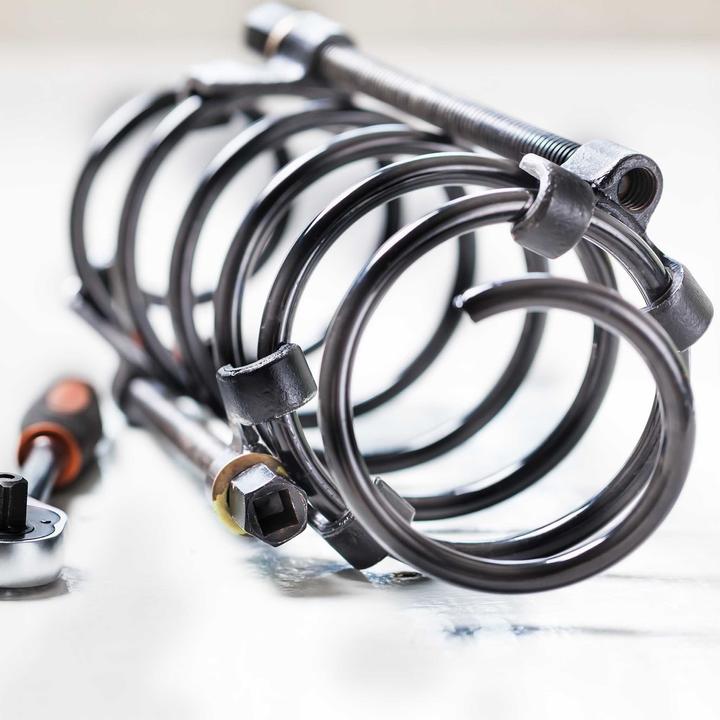 Produktbild XPOtool Federspanner Satz 2-tlg. 355 mm (14") Montagespanner Stahl Pkw Tuning