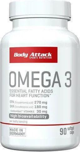 Body Attack Omega 3 (90 Stück, Kapseln)