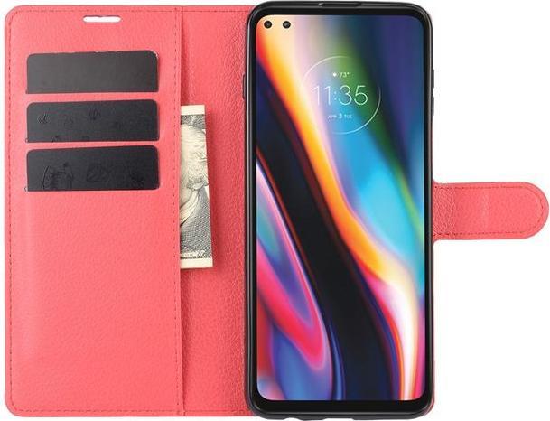 Actual product image MU Classic Litchi Leather Bookcover Series (Motorola Moto G 5G Plus)