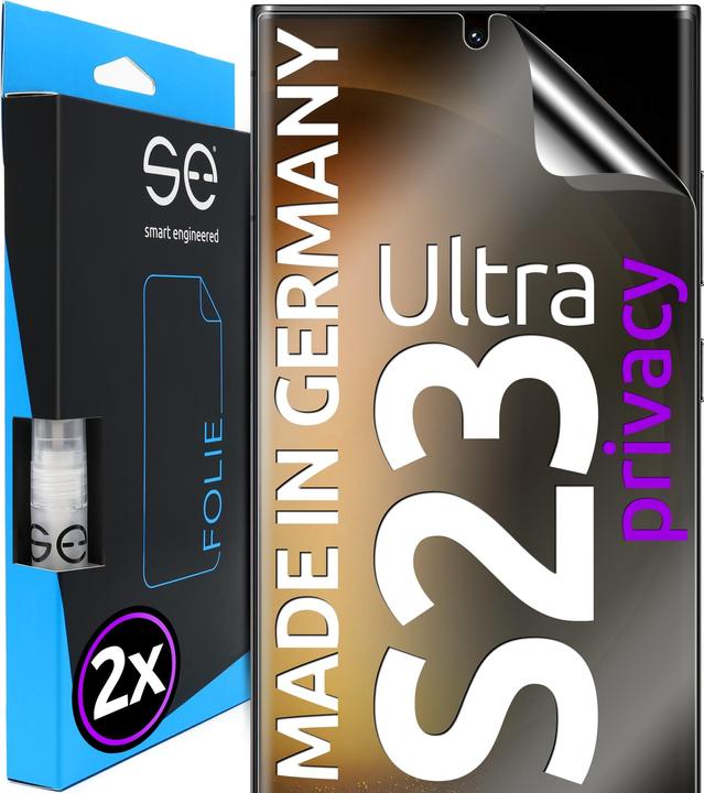 Produktbild Smart Engineered se 3D Schutzfolie Samsung Galaxy S23 Ultra Privacy (2 Stück) (2 Stück, Samsung Galaxy S21)