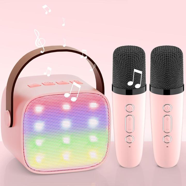 Wowstar Karaoke-Maschine mit 2 Mikrofonen für Kinder