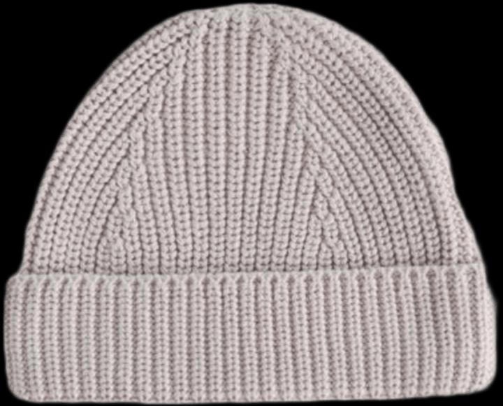 Actual product image Mushie Chunky Knit Beanie - Beige (68)