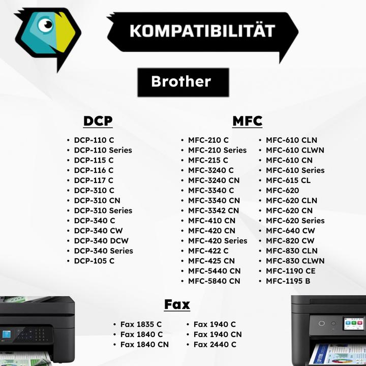 Actual product image Inkadoo Ink Cartridges Compatible with Brother LC-900M XL Ink Cartridge, magenta Magenta (M)