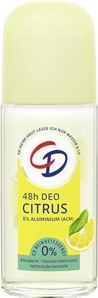 CD BIO Deo Roll-On Citrus 50ml Deodorant ohne Aluminiumsalze Lang anhaltender Schutz für 48 Stunden (Roll-on, 50 ml)