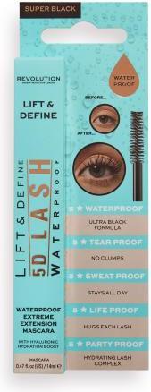 Produktbild Makeup Revolution 5D Lash Waterproof Extreme Extension Mascara (Super Black)