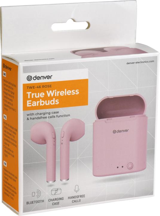Image du produit Denver TWE-46 Rose (30 h, Sans fil)