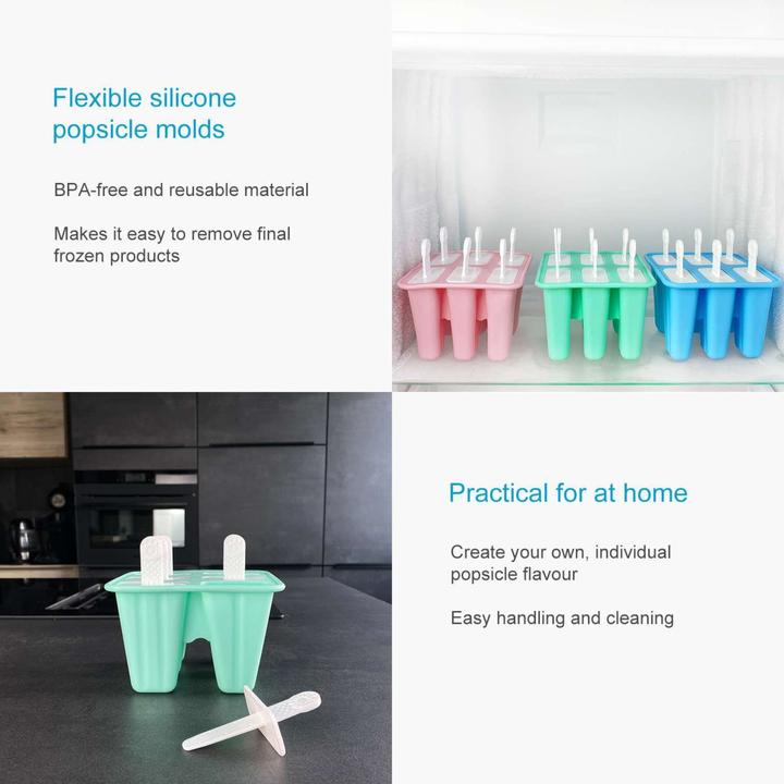 Produktbild Intirilife Silikon Eisform mit 6 Mulden