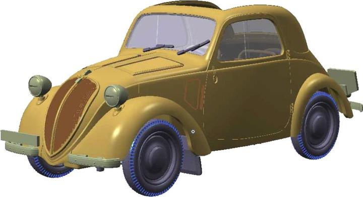 Actual product image Tamiya Simca 5 Staff Car (German Army)