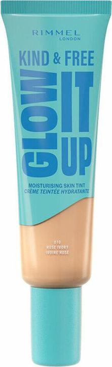 Rimmel London Kind & Free Glow It Up Moisturising Skin Tint (010 Rose Ivory)